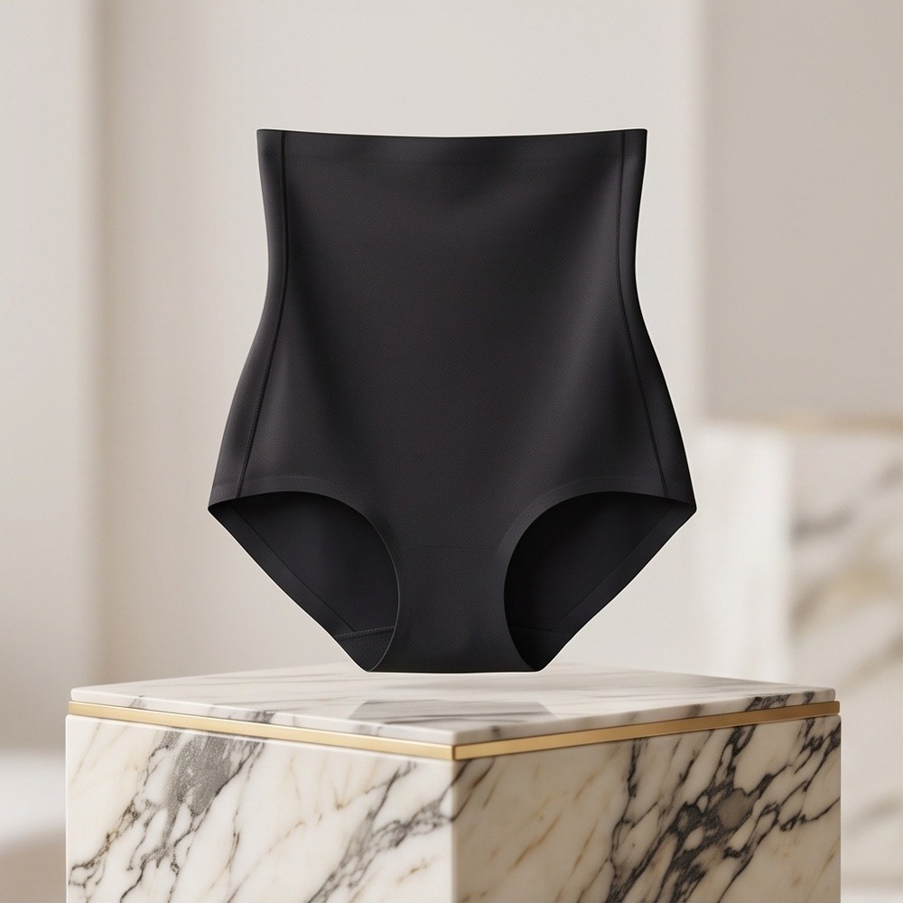 Skinnygirl M Shaping Sonic Edge Brief Black Hi-Waist Tummy Control SG7518 NWT